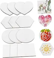 NUOBESTY Magnetic Painting Canvas Small Blank Canvases for Painting Magnetic Canvas Panel for Fridge for Home and School Decoration Strong and Safe Material