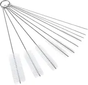 Hoement Cleaning Brush Set for Straws 10pcs Nylon Tube Brushes Sink Pipe Cleaners