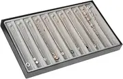 [J JACKCUBE DESIGN] JackCubeDesign Stackable Leather Jewellery Tray Earring Necklace Bracelet Ring Organiser Display Storage Box- :MK212-3