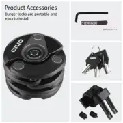 Giyo Bicycle Lock Anti-theft LockFixed Folding Lock Death Lock Hamburger Lock