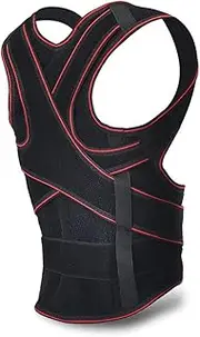 Comfort Corrector Clavicle and Shoulder Support Back Brace Slim Vest Lumbar Waist Belt Adjustable for Men Women