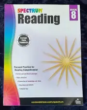 Spectrum Grade 8 Reading Workbook - State Standard Reading - BRAND NEW