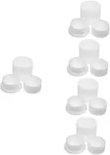 COHEALI 5 Sets Bath Salt Ball Mold Large Ice Cube Moulds Baking Soda Bulk Salt Mold Bath Scrunchies DIY Soap Making Kit Ice Cube Tray Artificial Soap Mold Bath Ball Crafting Molds Pp White