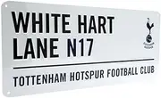Tottenham Hotspur FC White Hart Lane Street Sign (Metal, 40cm x 18.5cm, Rectangular, Wall Mount)