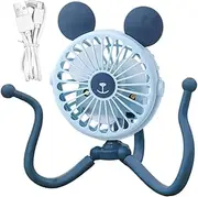 Portable Stroller Fan,Octopus Design Rechargeable Camping Fan | Portable Electric Flexible Tripod Clip- Cart Fan Silent For Treadmill Use