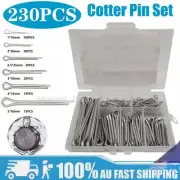 Iron Cotter Pin Assortment Set 6 Sizes Split Pins Spring Kit 230X/BOX