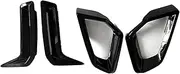Compatible for BMW G05 LCI X5 2023-2024 Front Bumper Side Air Vent Trims Gloss Black Fog Light Intake Frame Cover Spoiler Canards Splitter