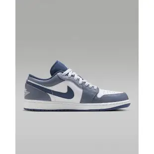 【NIKE 耐吉】休閒 籃球鞋 運動鞋 AIR JORDAN 1 LOW 男鞋 藍(553558414)