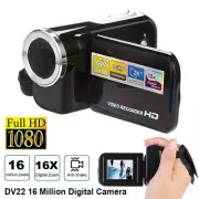 2.7" LCD 1080P Digital Video Camera Camcorder 16MP 16X Zoom Mini DV Camera Black