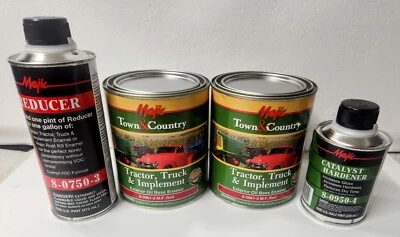 Enamel Red Paint Kit for Massey Ferguson Tractor and Implement with Reducer Hard