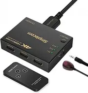 Simplecom CM303 Ultra HD 3 Way HDMI Switch 3 in 1 Out Splitter 4K@60Hz