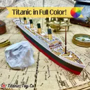 Full Color RMS Titanic Model 12", Titanic Toy For Kids, Titanic Cake Topper