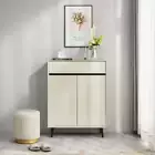 White Shoe Storage Shoe Cabinet for Entryway with Adjustable Shelves