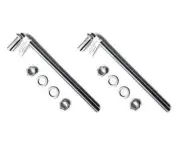 Zinc Plated 3/4" X 12" Long J Bolt for Chainlink Fence Gate Hinge Lot of 2