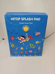 Hitop Splash Pad Spray Pool Splash Play Mat 'Ocean'. 3in1, 59" Round 12m+.