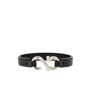 [Ferragamo] Ferragamo Gancini Hook Bracelet ONE SIZE SILVER/BLACK