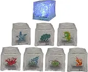 8pack Light Up Bath Cubes, Multicolor LED Bath Glow Cube, LED Cubes Flashing Glowing in The Dark, Water Activated Light Up Bath Cube for Kids, Adult, 2.7 X 2.7 CM