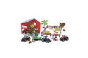 Bburago Farmland Horse Stable Playset With Diecast Tractor Model Kids Toy Set