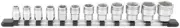 TONE HSC312 9.5mm 3/8inch Drive Nut Hold Socket Set 6pt. With Holder 12pcs F/S
