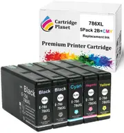 5 Pack (2BK,1C,1M,1Y) Compatible Ink for Epson 786XL for Epson Workforce Pro WF-4630 Workforce Pro WF-4640