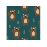 Brown Bear Treetop Face Towel