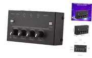 Ultra-compact 4-channel Stereo Headphone Amplifier Upgraded Mini Audio Amp