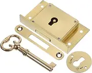 1 Set Brass Drawer Retro Cabinet Lock Lock for Cabinet Vintage Drawer Lock Golden