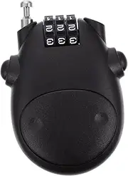 GANAZONO Road Bike Password Lock Helmet Lock with Extendable Steel Cable Lightweight and Durable for Bicycles Motorcycles and Outdoor Use