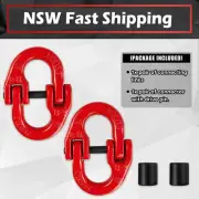Qty2 G80 Alloy Steel 2T Hammerlock Coupling Link Connecting Link 4X4 joiner 4WD