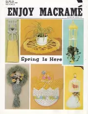 Enjoy Macrame Mar/April 1981 Vol. 5 No. 2 Newsletter Table Centerpiece Pattern