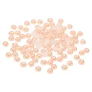 1000Pcs Flatback Pearls Beads, 6mm Flatback Pearls, Orange