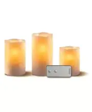 Studio Mercantile New Candle Flameless LED with Remo White 3 Pieces