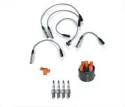 Ignition Wires Cap & Rotor 4 Spark Plug 7pc for Volkswagen Cabrio 1995-2002 (for: Volkswagen)