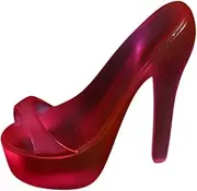 Yunhgft Figure Shoes on A 1/4 Scale, Female Doll's Heels, Miniature Shoes with Open End, High Heels Shoes , red