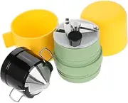 Mikinona Outdoor Manual Coffee Grinder Hand Crank Coffee Bean Mill with Portable Mug for Camping Hiking Picnics Convenient Grinding Tool Anywhere