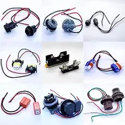 Lamp Socket T5 T10 HB3 HB4 H7 H8 H11 7440 7443 Socket Plug Cable 2 x 3157
