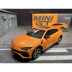 MINI GT 1:64  蘭博基尼 URUS  ARANCIO BOREALIS #360  合金汽車模型 收藏 擺件