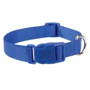 Zack & Zoey, Dog Collar, Adjustable, Navy Blue 18-26" Neck 1" wide, Large