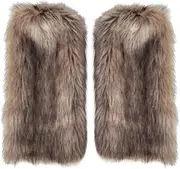 [Generic] 2x Fuzzy Leggings CUFF COVER BOOT COVERS COVERS FURRY ACCESSORY LOLITA ANIME BOOT SOLS for Cosplay Women Girls Winter