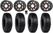 KS235 Grenade 15" Wheels Black 30" Intersect Tires Can-Am Maverick X3