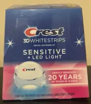 Crest 3D Whitestrips Sensitive & Led Light Dental Kit 28 Strips April/2026