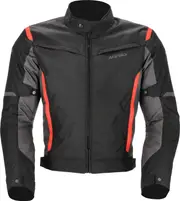 Acerbis X-Mat 2.0, textile jacket , color: Black/Grey/Red , size: S