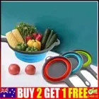 Colander Collapsible Multifunction Vegetable Fruit Kitchen Strai#Tr Spa SilicoSK