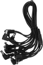 MUELODSIC 1Pc Guitar Effector Power Supply Cable to Connection Durable Electric Guitar Connecting Line for Effector Use Easy to Operate
