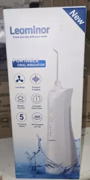 Leominor Water Dental Flosser Pick for Teeth - 5 Modes Cordless Portable Water