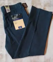NWT Dockers Pants Mens 38 x 30 Blue Plush Twill Chino Classic Fit Flat Front