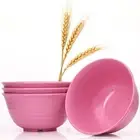 Wheat Straw Bowls Large, Wheat Fiber Set of 4 Lightweight Unbreakable Plates,...