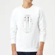 Harry Potter Wand Of Harry Potter Sweatshirt - White