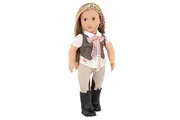 Our Generation Doll by Battat- Leah 18" Regular Non-Posable Equestrian Horse Riding Doll- for Ages 3 Up