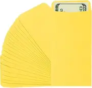 uxcell Money Envelope, 25 Pack 6.5" x 3.5" Cash Envelopes Money Holder Bags Budgeting Saving Challenge Letter for Gift Coins Checks Tickets Jewelry Passport Card, Light Yellow